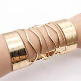 Fkewyy Exaggeration Cuff Bracelets for Women