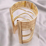 Fkewyy Exaggeration Cuff Bracelets for Women