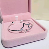 Cxwind Hollow Star Bracelet Double Ball Charm Bangle Cuff Kids Birthday