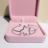 Cxwind Hollow Star Bracelet Double Ball Charm Bangle Cuff Kids Birthday