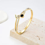 Stainless Steel Rose Plated Shell Bracelet Women Charm Bracelets
