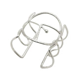 Bohemia Alloy Geometric Cuff Bracelet Statement Open Big Bangle