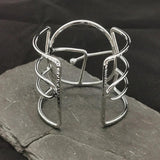 Bohemia Alloy Geometric Cuff Bracelet Statement Open Big Bangle