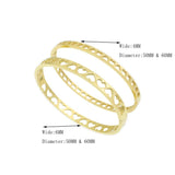 Love Charm Cuff Bangles Stainless Steel Plating 6MM Width