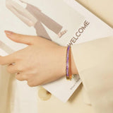 Stainless Steel Bangles for Women Zircon Friendship Accessories