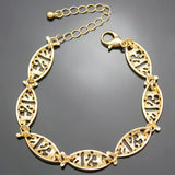 Catholic Church Jesus Fish Charm Bracelet Women Men Jewelry