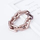 Hip Hop Cuban Chain Bracelets Women Punk Style Thick Chain Charm Bangles