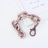 Hip Hop Cuban Chain Bracelets Women Punk Style Thick Chain Charm Bangles