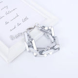 Hip Hop Cuban Chain Bracelets Women Punk Style Thick Chain Charm Bangles