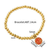 Stainless Steel Lucky Charm Bracelet for Women