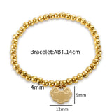 Stainless Steel Lucky Charm Bracelet for Women