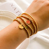 Stainless Steel Lucky Charm Bracelet for Women