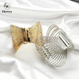 Gothic Plated Cuff Bracelet for Women Charm Accessories