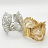 Gothic Plated Cuff Bracelet for Women Charm Accessories