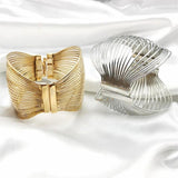 Gothic Plated Cuff Bracelet for Women Charm Accessories