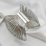 Gothic Plated Cuff Bracelet for Women Charm Accessories