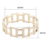 Unisex Punk Style Geometric Gold Bangle Cuff Bracelet