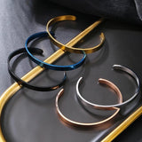 High Stainless Steel Open Cuff Bangles Bracelets Gift