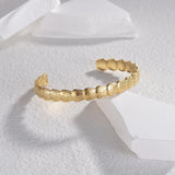 Ins Leaf Hollow Open Bracelet Stainless Steel Bangle