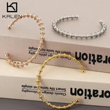 Twisted Wire Opening Bracelet for Men Women Hip Hop Personalized Hand Jewelry