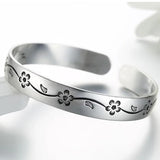 Vintage Plum Blossom Bangles for Men and Women