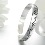Vintage Plum Blossom Bangles for Men and Women