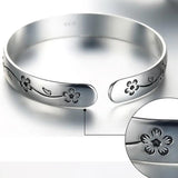 Vintage Plum Blossom Bangles for Men and Women