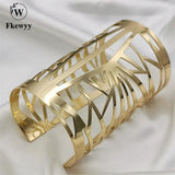 Fkewy Gothic Butterfly Cuff Bracelet Hollow Out Jewellery Charm Accessories