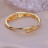 Rose Crystal Cuff Bracelet Bangles Female Jewelry