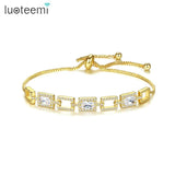 Adjustable Cuban Link Bangle Bracelet for Women