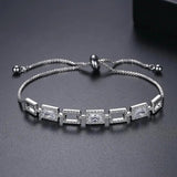 Adjustable Cuban Link Bangle Bracelet for Women