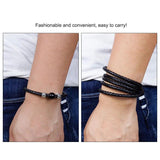 Men Casual Leather Bracelets Charm Multilayer Braid Wrap Bracelets Bangles