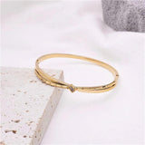 Stainless Steel Crystal Bracelets with Natural Shell Charm Cross Design
