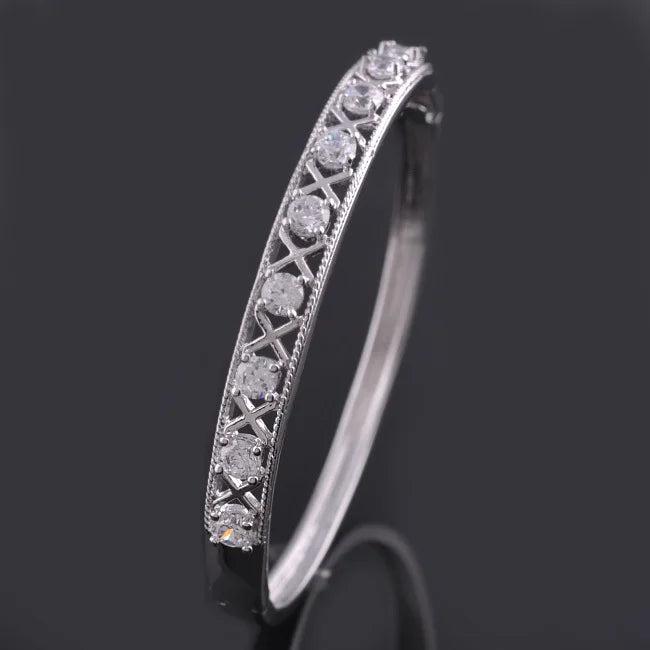 Charm Bangles with Rhinestone - Lead & Nickel Jewellery