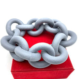 Grey Rope Charm Bracelet Hand Accessories Elasticity Chai