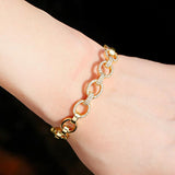 Crystal Zircon Bracelet Jewelry Accessories Cuban Bracelets Gift