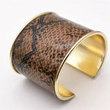 Fkewyy Snakeskin Bracelet Punk Gothic Charm Accessories for Women