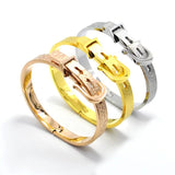 Leopard Belt Charm Bracelet Stainless Steel Female