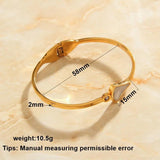 Plated Girlfriend Charms Bangle Wedding Bracelet Clovers Decoration