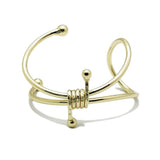 Metal Knot Cuff Bangles For Women Statement Open Alloy Bracelet