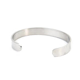 OM Yoga Bangle Stainless Steel Cuff Bracelet Chakra Amulet Religious Charms