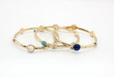 Stone Symmetrical Charm Chunky Bangles for Women
