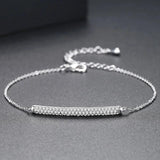 Adjustable Cubic Zirconia Bracelets Geometric Bangles Women Bridals