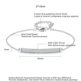 Adjustable Cubic Zirconia Bracelets Geometric Bangles Women Bridals