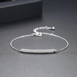 Adjustable Cubic Zirconia Bracelets Geometric Bangles Women Bridals