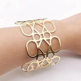 Fkewyy Jewelry Women Party Charm Cuff Bracelets Punk Geometry Accessories