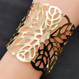 Punk Bracelets Woman Hollow Out Jewelry Charm Bangles Ethnic Party Bracelet