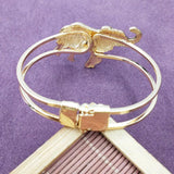Greek Sorority Elephant Charm Women Bracelet Bangle