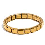 316 Stainless Steel Elastic Bracelet Bangle Statement Texture Waterproof Jewelry
