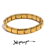 316 Stainless Steel Elastic Bracelet Bangle Statement Texture Waterproof Jewelry
